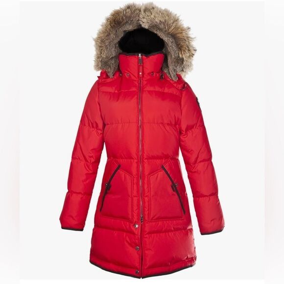 Pajar Jackets & Blazers - Pajar Women's Cougar Long Down Parka with removable Fur Hood, S, Used see pics